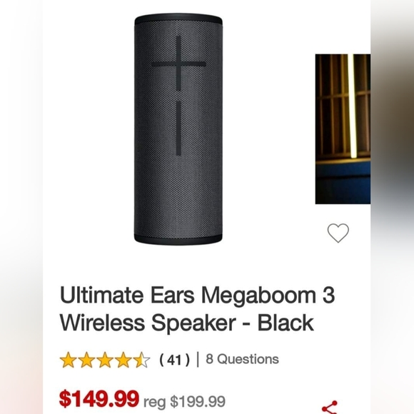 Limited Edition Megaboom Stereo Boom Panther Deals (Ultimate Ears